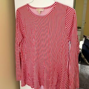 Long sleeve Michael Kors t-shirt with boat décolleté